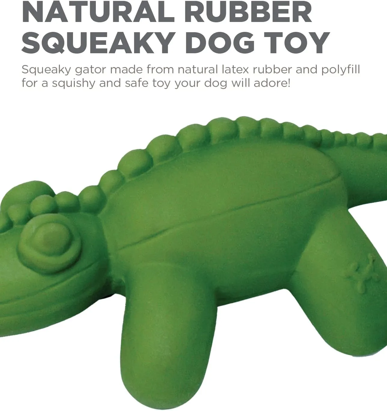 Outward Hound Latex Rubber Balloon Gator Squeaky Dog Toy, Large