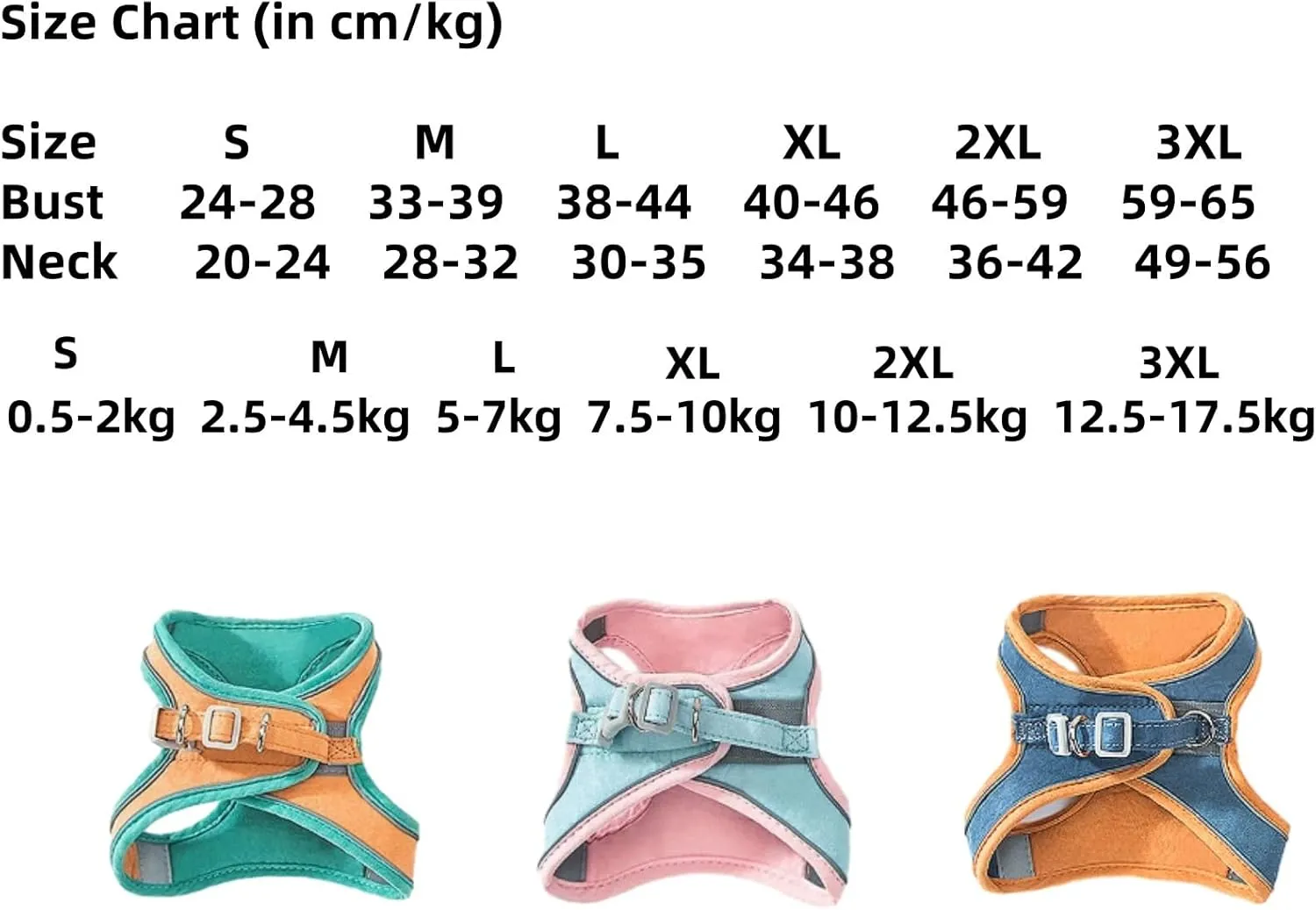 Pawfectly Safe Cat Harness and Leash Set, Cat Dogs Harness and Leash Anti-Break Away Chest Strap, Breathable Soft Adjustable (Blue, S)