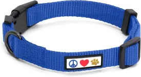 Pawtitas Dog Collar for Large Dogs Adjustable Dog Collar Heavy Duty Waterproof Collars for Dogs with Quick-Release Buckle - Blue Dog Collar for Large Breeds