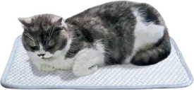 Pet Cooling Mat, Chew & Scratch Resistant QMAX>0.5 for Mini Dogs & Cats Up to 10 lbs, S 18''*14'' Machine Washable Non-Skid Portable Easy to Fold Crate Pad