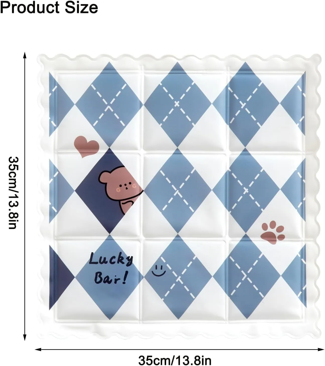 Pet Cooling Pad Summer Dog House Cat Sleeping Pad Dog and Cat Cooling Gel Pad Dirty and Cool Resistant Sleeping Pad (Blue)