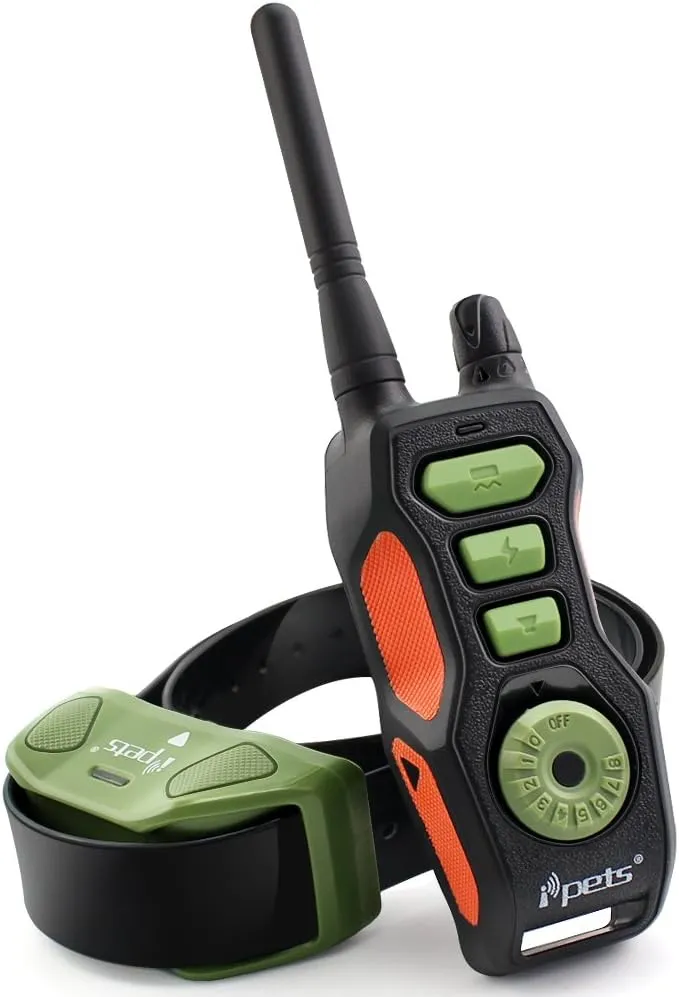 PET618 Dog Shock Collar 2600ft Remote Controlled Collar 100% Waterproof & Rechargeable Dog Training Collar with Beep Vibrating Electric Collar for Dogs