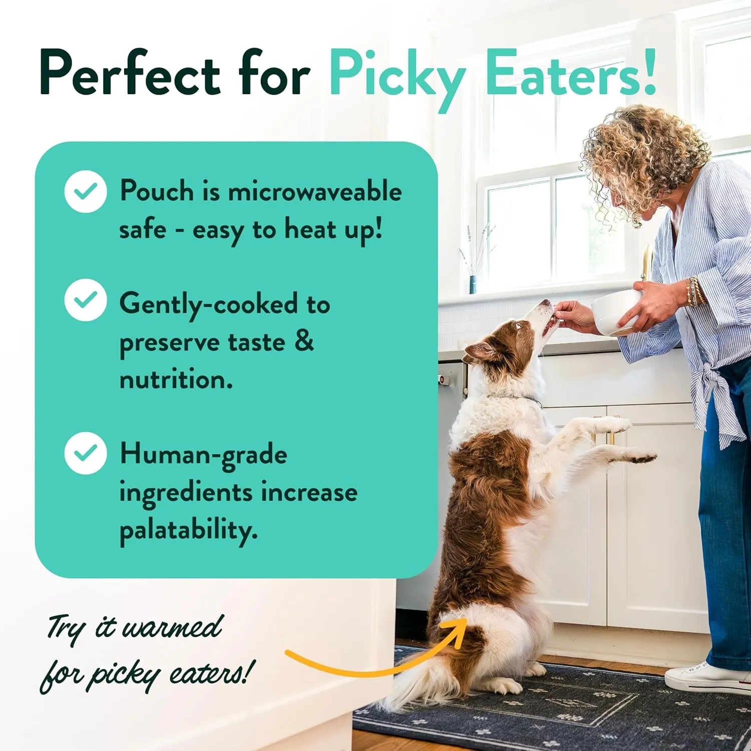 Portland Pet Food Company Mixed Fresh Dog Food Pouches Variety Pack - Human-Grade, Gluten-Free Wet Pet Meal Topper Mix-Ins & Meals - Small & Large Breed Puppy & Senior Dogs - Made in the USA - 5 Pack