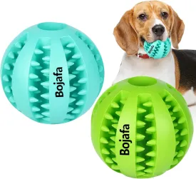 Puppy Chew Toys for Teething: Durable Rubber Dog Balls for Boredom - Treat-Dispensing Toys for Small & Medium Breed Home Play (2pack)