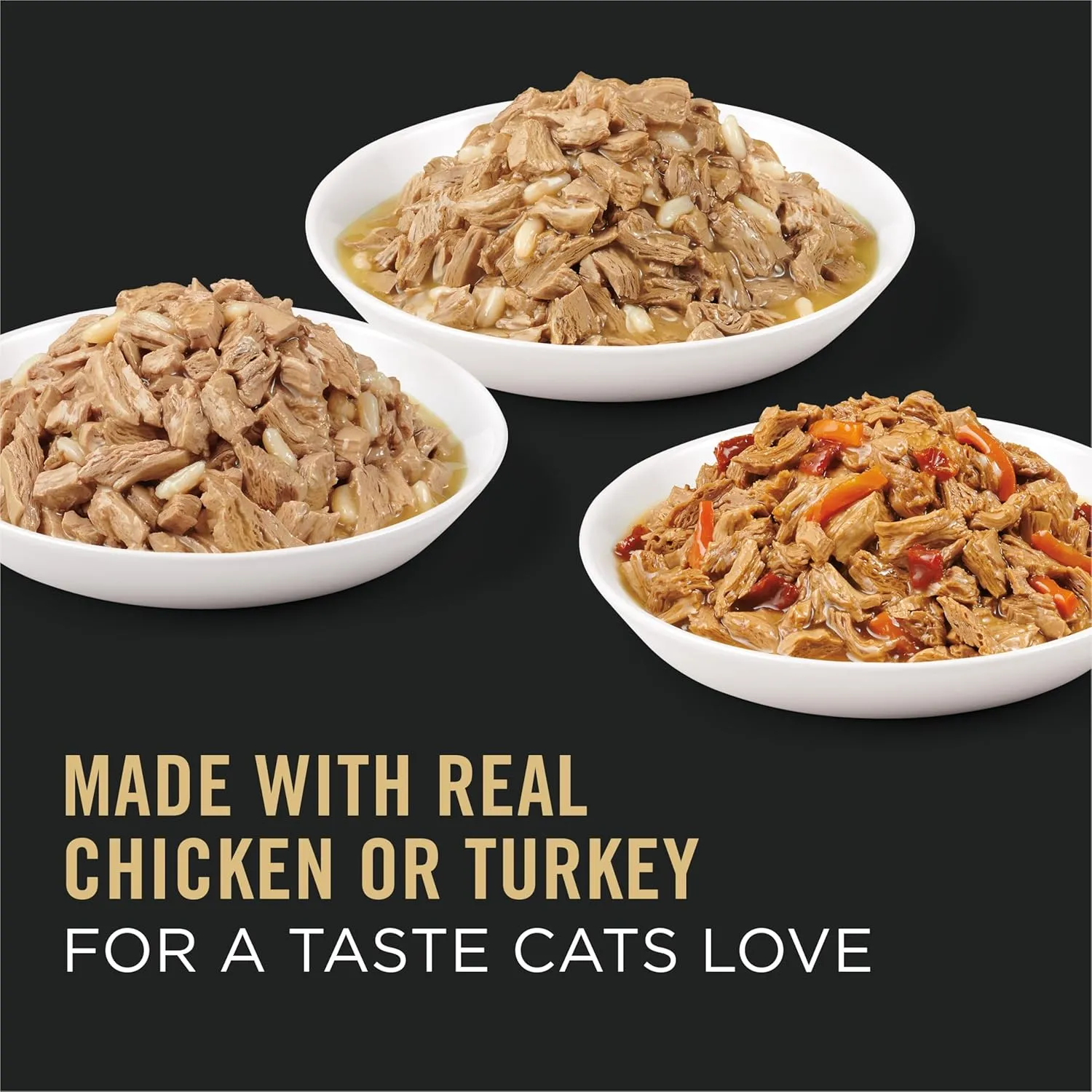 Purina Pro Plan Gravy, High Protein Wet Cat Food Variety Pack, Complete Essentials Chicken and Turkey Favorites - (Pack of 24) 3 oz. Cans