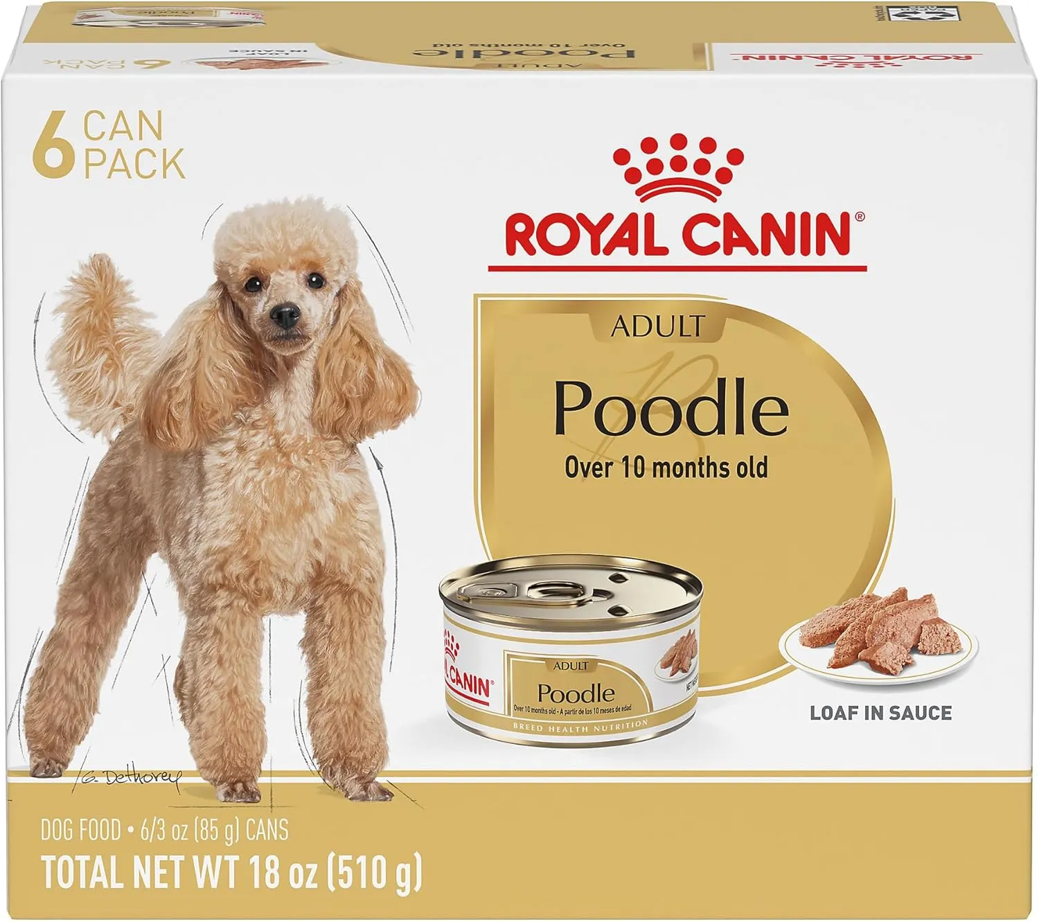 Royal Canin Poodle Adult Breed Specific Wet Dog Food, 3 oz can (6-Pack)