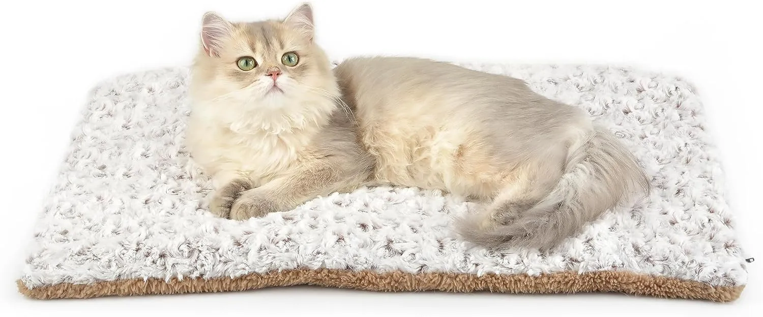 Self Warming Cat Bed, 24" x 18" Self Heating Pet Pad, Double Sided Heated Dog Mat Thermal Blanket for Large Kittens Small Puppy