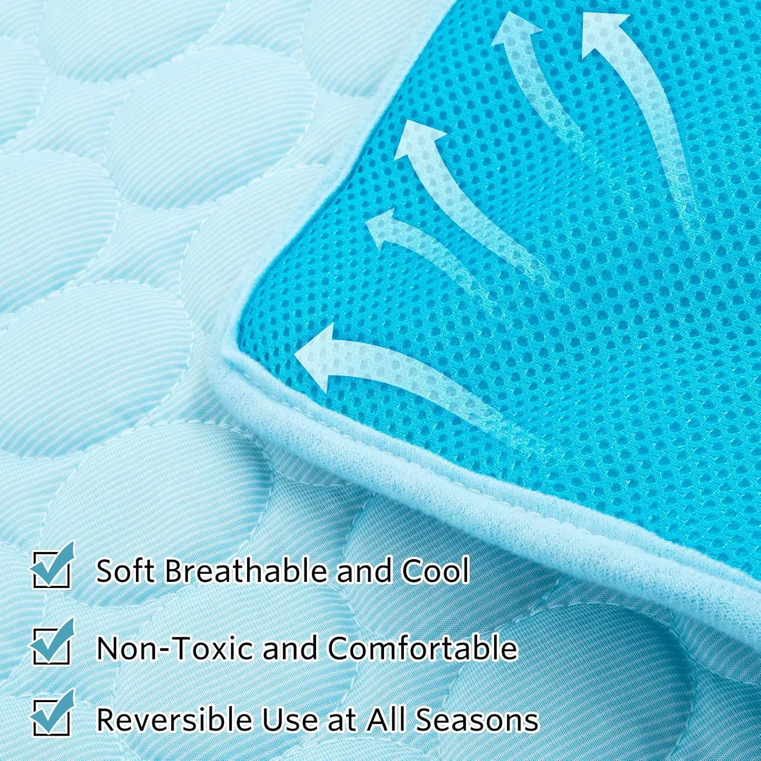 SHEJIZE Dog Cooling Mat Dog Cooling Pad Self Cooling Blanket, Washable Cooling Mat for Dogs, Pet Cooling Mat Keeps Pets Cool in Summer Heat, Resuable Fabric Cooling Mat 28x22inch/70x55cm