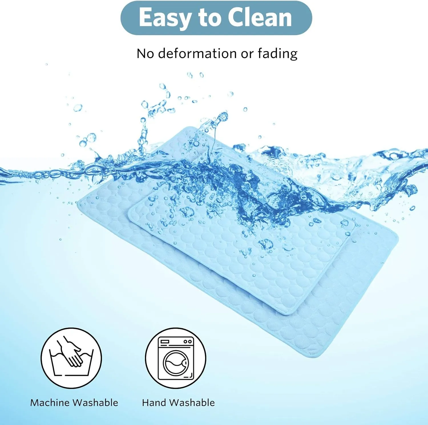 SHEJIZE Dog Cooling Mat Dog Cooling Pad Self Cooling Blanket, Washable Cooling Mat for Dogs, Pet Cooling Mat Keeps Pets Cool in Summer Heat, Resuable Fabric Cooling Mat 28x22inch/70x55cm