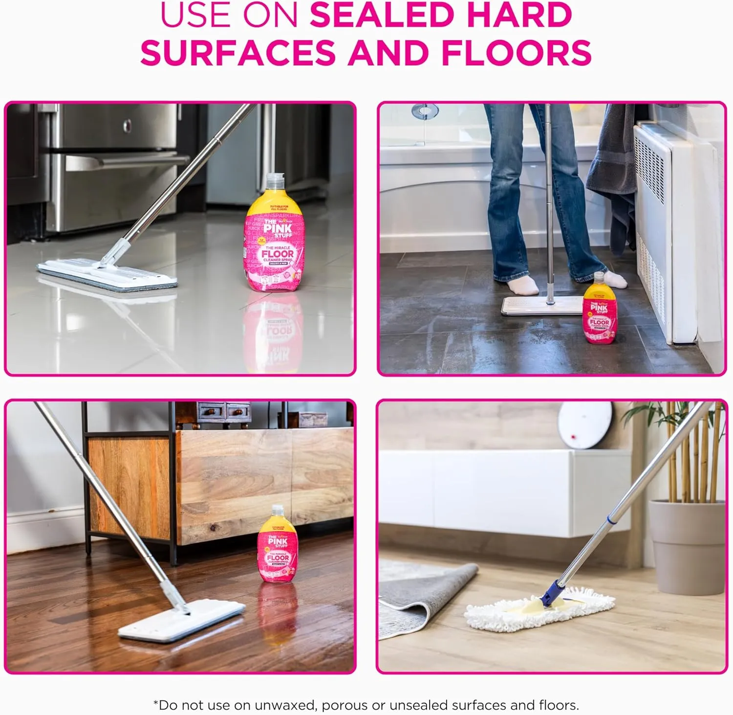 Stardrops - The Pink Stuff - The Miracle Floor Cleaner Spray - Squirt and Mop
