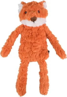 Stufless Dog Toy, Interactive Dog Toys, Plush Puppy Squeaky Toy with Fox Design, Puppy Puzzle Toys Stress Release Game for Boredom, Crinkle Snuffle Puzzle for Small Medium and Large Dogs