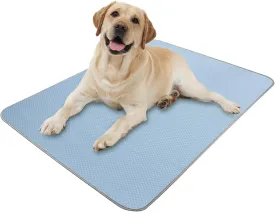 Summer Dog Cooling Mat Washable Ice Silk Self Cool Pad for Small Medium Large Dogs and Cats, Pet Sleeping Pad for Crate, Bed, Indoor & Outdoor Floor, Car Seats