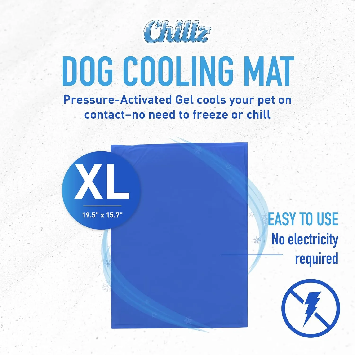 The Green Pet Shop Chillz Gel Mat, Extra Large - Pressure-Activated Cooling Pad for Pets - Non-Toxic, No Water or Refrigeration Needed - Ideal for Home, Travel & Crates