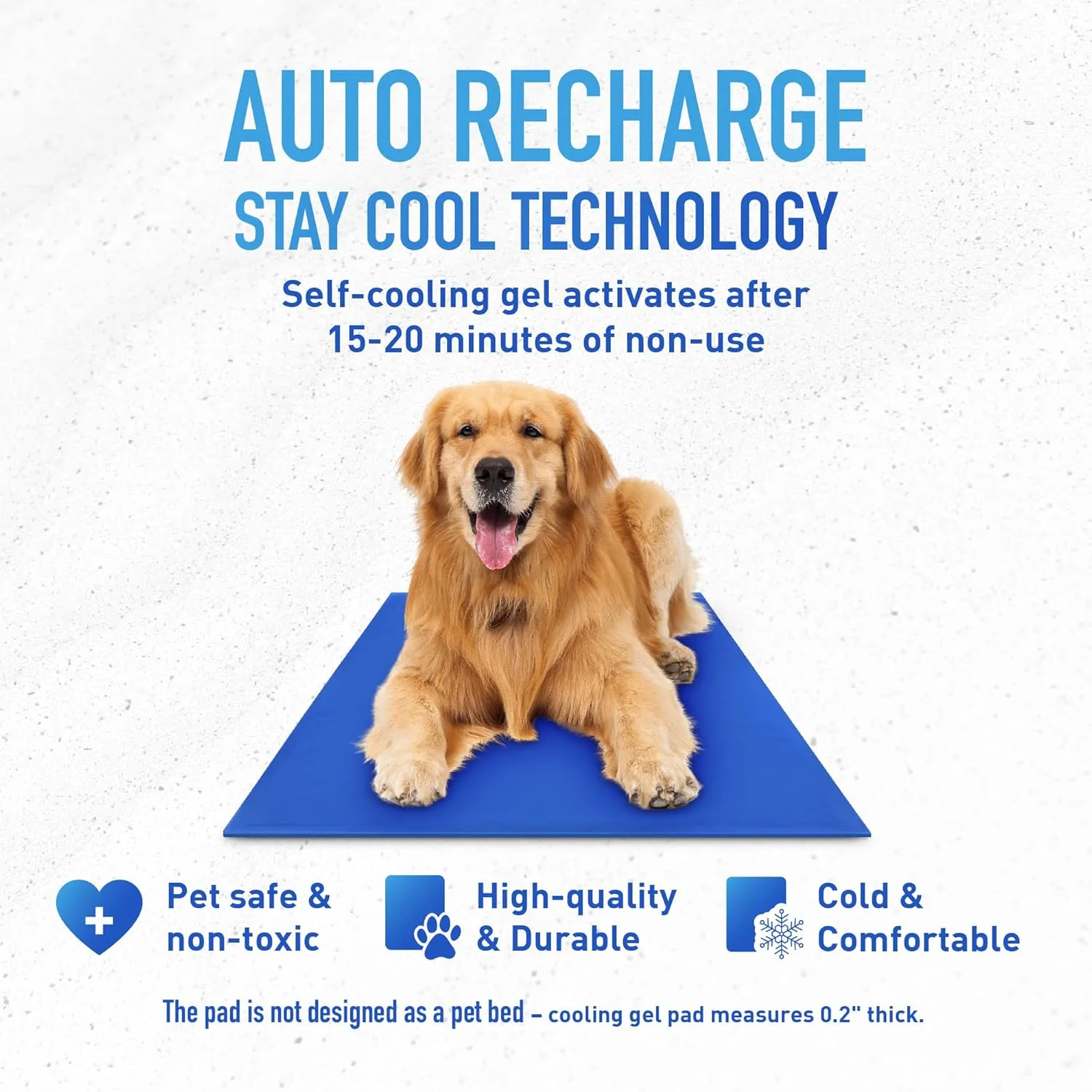 The Green Pet Shop Chillz Gel Mat, Extra Large - Pressure-Activated Cooling Pad for Pets - Non-Toxic, No Water or Refrigeration Needed - Ideal for Home, Travel & Crates