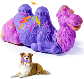 Tough Dog Chew Toys for Aggressive Chewers Large Dogs Bone, Squeaky Indestructible Dog Toys To Keep Them Busy, Durable Milk Rubber&Nylon Chew Toy for Small Medium Breeds Puppy Teething Toy, Best Gift