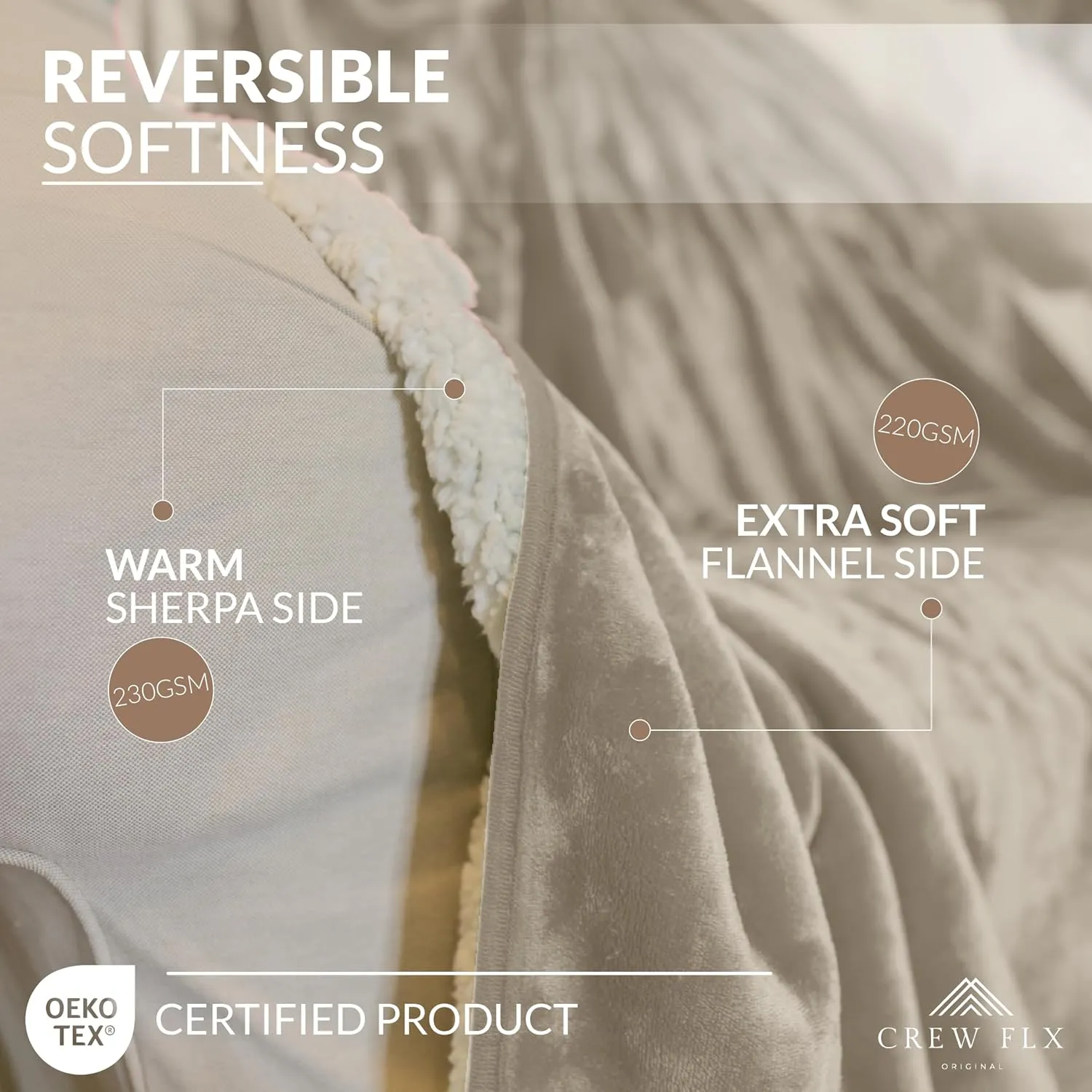 Waterproof Blanket for Bed Intimacy, King (90"x80"), 3 Layer Lightweight and Stain Proof Love Blanket for Adults, Couples, & Dogs, Pee Proof Couch Cover with Waterproof Bag, Machine Washable (Beige)