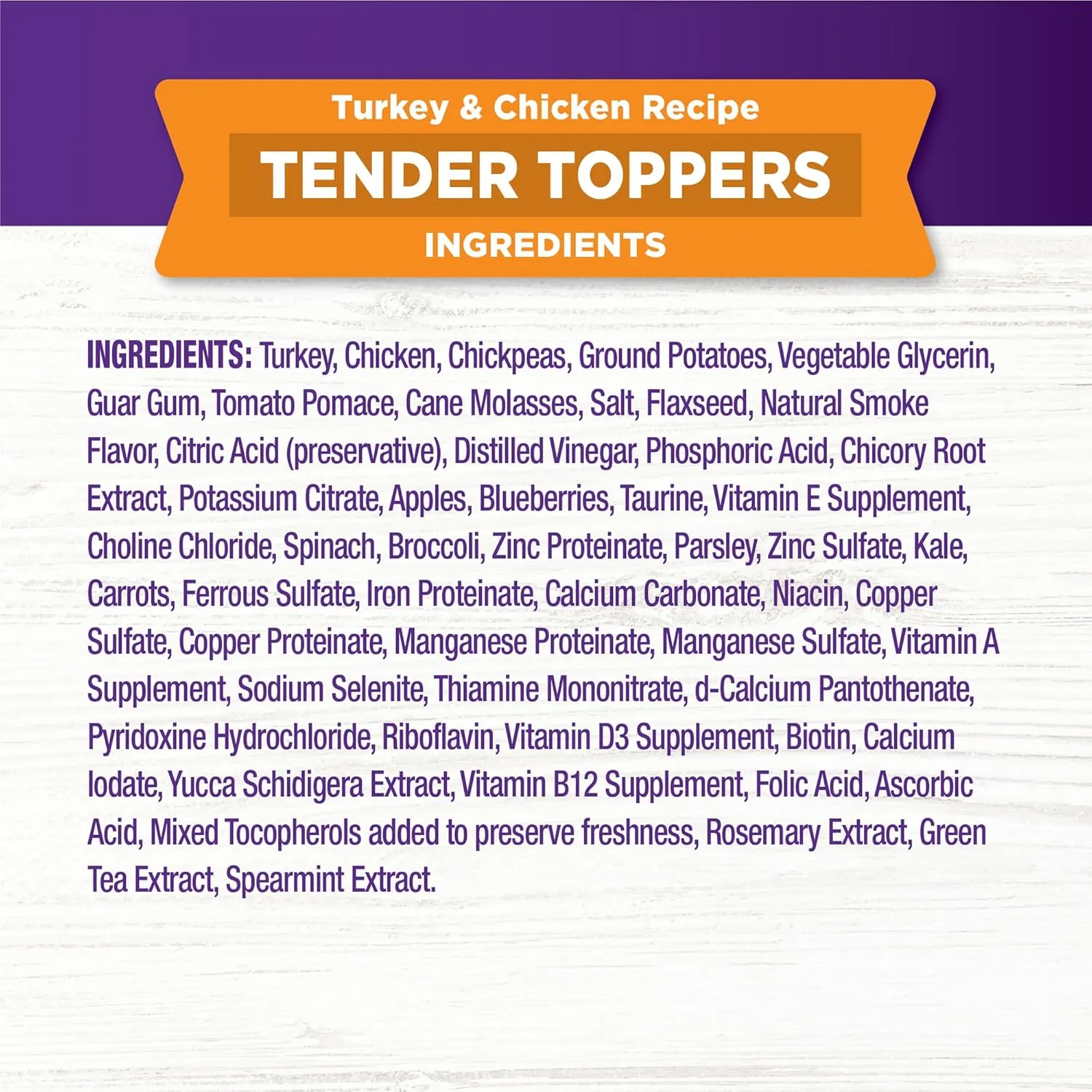 Wellness Tender Toppers (Previously Core Bowl Boosters), Grain-Free Natural Dog Food Toppers or Mixers, Made with Real Meat (Turkey & Chicken, 8 oz Bag)