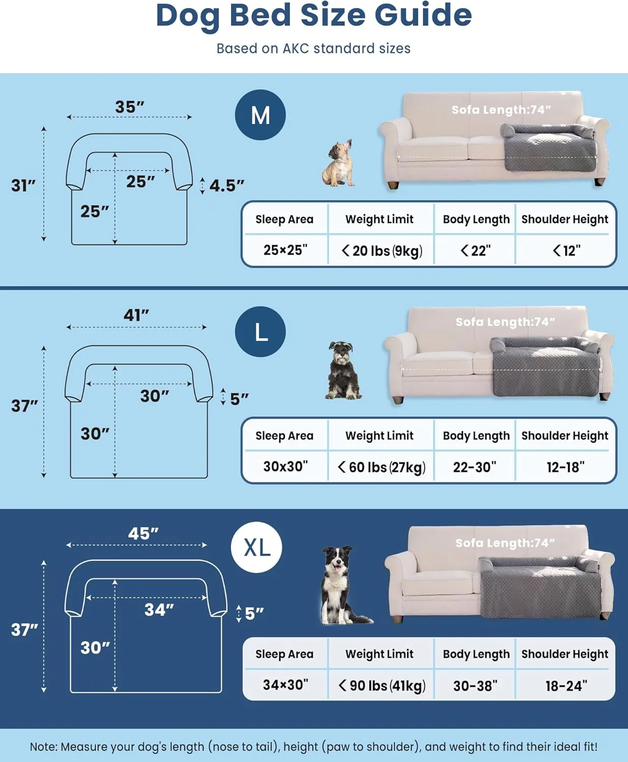 XL Cooling Dog Bed, 45 x 37 inch Waterproof Couch Cover for Dogs Washable, Non-Slip Bottom Self Cooling Mat for Dogs, Durable & Non-Gel, Dog Couch Bed for Sofa Floor Car, Metallic Grey