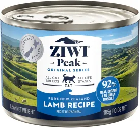 ZIWI Peak Canned Wet Cat Food  All Natural, High Protein, Grain Free, Limited Ingredient, with Superfoods, Lamb, 6.5 Ounce (Pack of 12)
